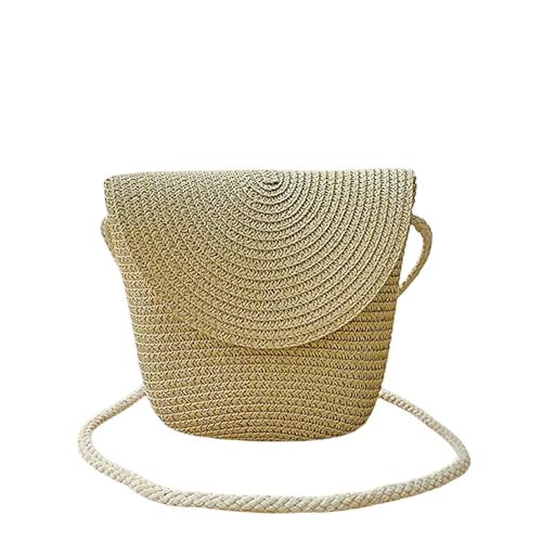 YIMAISZQ Strohtaschen Damen Shopper Straw Bag Women Websen Beach Crossbody Tasche Für Süße Schulter Kleine Handtasche-beige YIMAISZQ Strohtaschen Damen Shopper Straw Bag Women Websen Beach Crossbody Tasche Für Süße Schulter Kleine Handtasche-beige von YIMAISZQ