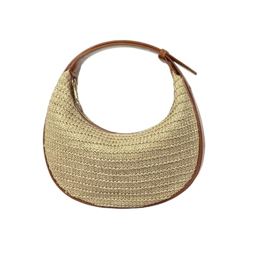 YIMAISZQ Strohtaschen Damen Shopper Top -griff -strohrohr -crossbody -taschen Für Frauen, Sommer -strohbutschen Und Handtaschen Schulter -clutch Strandtasche-braun YIMAISZQ Strohtaschen Damen Shopper Top -griff -strohrohr -crossbody -taschen Für Frauen, Sommer -strohbutschen Und Handtaschen Schulter -clutch Strandtasche-braun von YIMAISZQ
