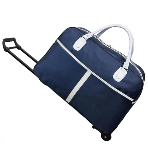 YIMAISZQ handgepäck Tasche Reisetasche Pull Rod Bag Hand -Lifted Short -distanz Travel Folding Gepäckbeutel-a Blau-Middle 20 -Zoll+passwortsperrung von YIMAISZQ