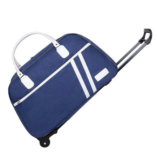 YIMAISZQ handgepäck Tasche Reisetasche Pull Rod Bag Hand -Lifted Short -distanz Travel Folding Gepäckbeutel-dunkelblau 01-Middle 20 -Zoll+passwortsperrung von YIMAISZQ