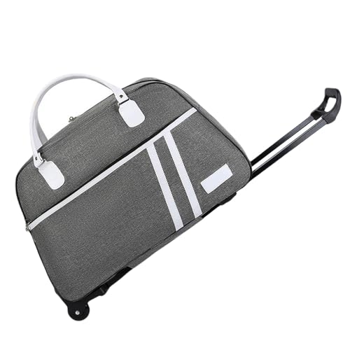 YIMAISZQ handgepäck Tasche Reisetasche Pull Rod Bag Hand -Lifted Short -distanz Travel Folding Gepäckbeutel-grau 01-Middle 20 -Zoll+passwortsperrung von YIMAISZQ