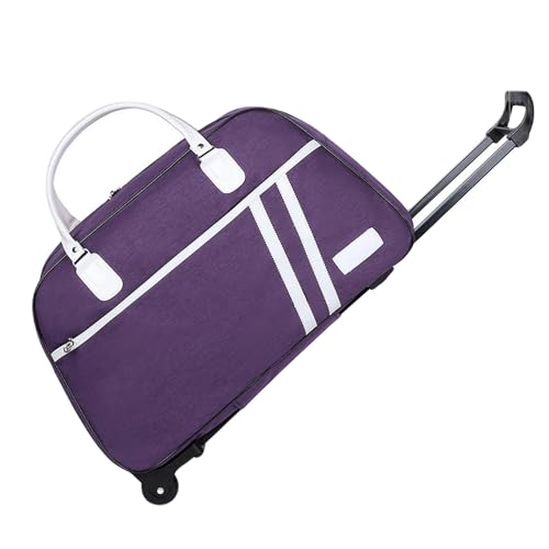 YIMAISZQ handgepäck Tasche Reisetasche Pull Rod Bag Hand -Lifted Short -distanz Travel Folding Gepäckbeutel-lila 01-Middle 20 -Zoll+passwortsperrung von YIMAISZQ