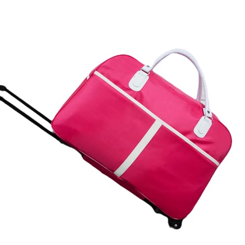 YIMAISZQ handgepäck Tasche Reisetasche Pull Rod Bag Hand -Lifted Short -distanz Travel Folding Gepäckbeutel-rosenrot-große 24 -Zoll+passwortsperrung von YIMAISZQ