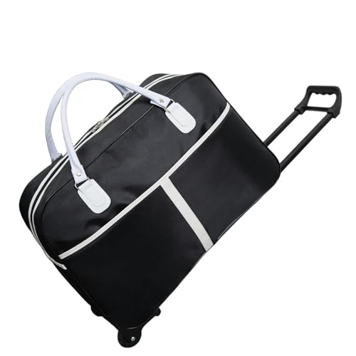 YIMAISZQ handgepäck Tasche Reisetasche Pull Rod Bag Hand -Lifted Short -distanz Travel Folding Gepäckbeutel-schwarz-Middle 20 -Zoll+passwortsperrung von YIMAISZQ