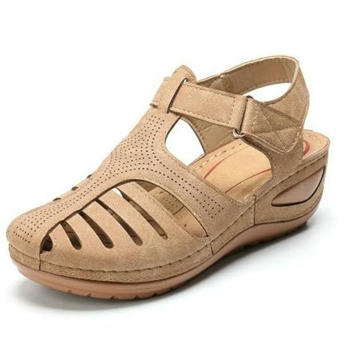 YIMAISZQ sandalen damen Frauensandalen Orthopädische Korrektor Flats Casual Weicher Alleiner Strandkeil Vulkanisierte Schuhe-beige-37 YIMAISZQ sandalen damen Frauensandalen Orthopädische Korrektor Flats Casual Weicher Alleiner Strandkeil Vulkanisierte Schuhe-beige-37 von YIMAISZQ