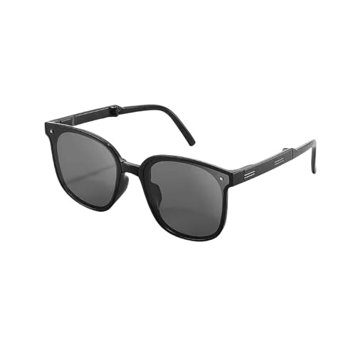 YIMAISZQ sonnenbrille Faltbare Sonnenbrille, Tragbar, Sonnenbrille Für Männer Und Frauen-schwarz 2 von YIMAISZQ