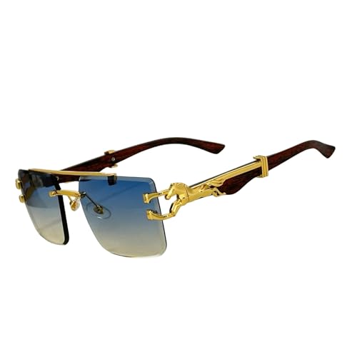 YIMAISZQ sonnenbrille Sonnenbrille Für Männer Quadratische Randlose Sonnenbrille Frauen Gläser-g05 von YIMAISZQ