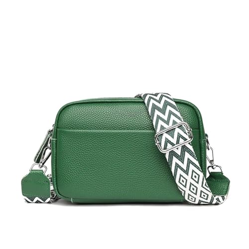 YIMAIZYY Tasche Crossbody -Tasche Für Frauen Umhängetaschen Handtasche Weibliche Feste Farbe Messenger-B-Green-21 Cm 8 Cm 15 Cm von YIMAIZYY