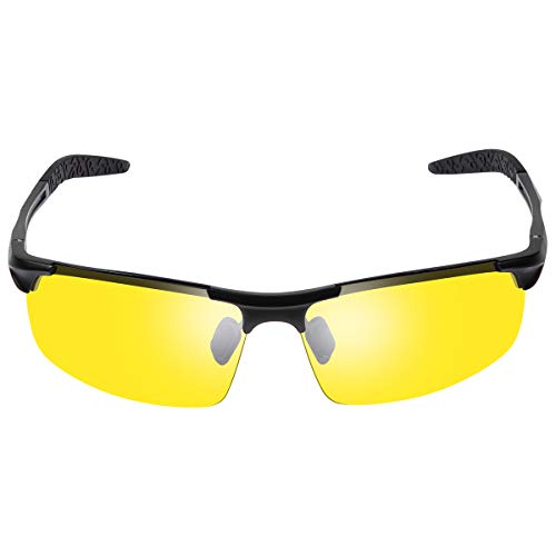 YIMI Photochrome Polarisierte Sonnenbrille Sportbrille Selbsttönend Fahrradbrille mit UV400 Schutz Brillen Herren Damen für Tag und Nacht Autofahren Radfahren Klettern Angeln Skilaufen Golf Laufen von YIMI