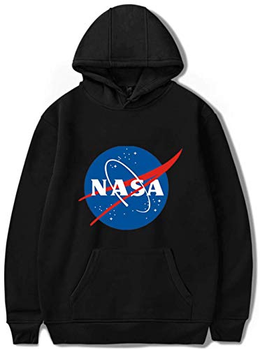 YIMIAO Damen Herren Up to Date NASA Logo Hoodie Unisex apuzenpullover(L) von YIMIAO