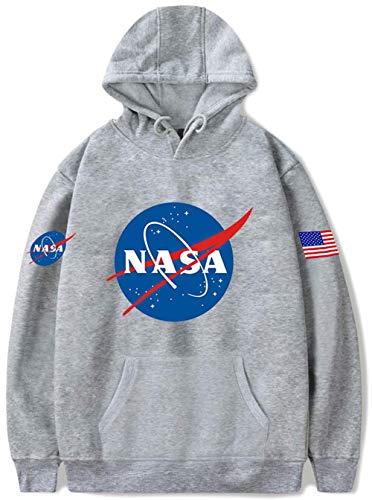YIMIAO Damen Herren Up to Date NASA Logo Hoodie Unisex apuzenpullover(XXL) von YIMIAO