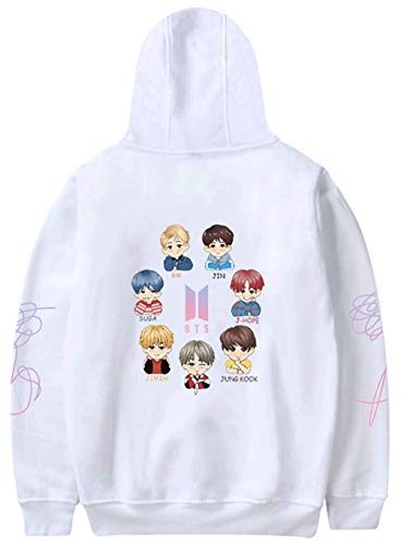 YIMIAO Damen Musik Fans Hoodie kugelsicher Jugendliga Mitglieder Logo Pullover Cooles KPOP Street Fashion Top Kapuzenpullover für Herren(M) von YIMIAO