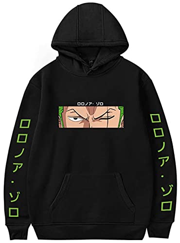 YIMIAO Damen One Piece Pullover Japanese Anime Herren Jungen Sweatshirt Mit Taschen Unisex Luffy Hoodie(4XL) von YIMIAO