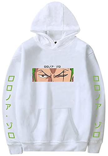 YIMIAO Damen One Piece Pullover Japanese Anime Herren Jungen Sweatshirt Mit Taschen Unisex Luffy Hoodie(L) von YIMIAO