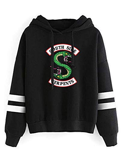 YIMIAO Damen Sweatshirt Riverdale Inspired by Southside Serpents Digital Druck Sweater Unisex Hoodie Pullover(M) von YIMIAO