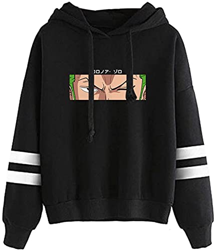 YIMIAO Herren Damen Up to Date Japanese One Piece Pullover Hoodie Casual Anime Luffy Sweatshirt Unisex Kapuzenpullover(M) von YIMIAO
