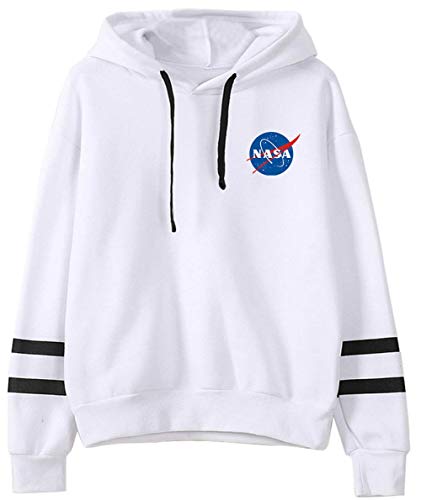 YIMIAO Herren Up to Date NASA Logo Hoodie Unisex apuzenpullover Damen Pullover(L) von YIMIAO