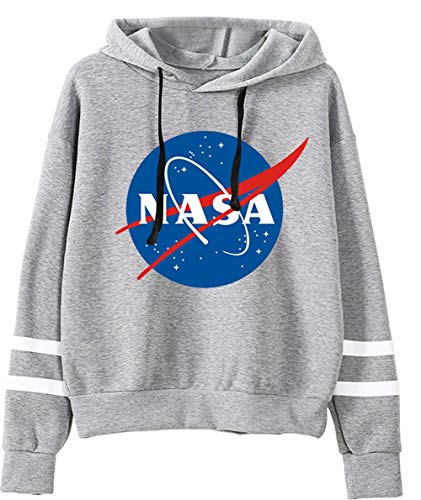 YIMIAO Herren Up to Date NASA Logo Hoodie Unisex apuzenpullover Damen Pullover(XXL) von YIMIAO