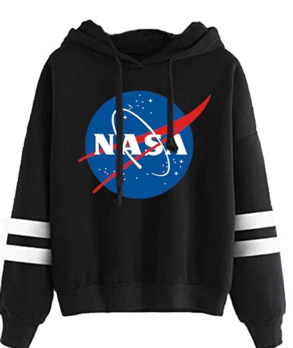 YIMIAO Herren Up to Date NASA Logo Hoodie Unisex apuzenpullover Damen Pullover(XXL) von YIMIAO