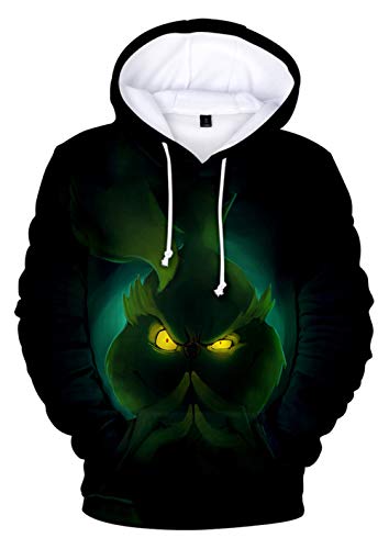 YIMIAO Herren und Damen Weihnachten Christmas Hoodies Lustige kreative 3D Pullover Sweatshirt für Jungen Mädchen(S) von YIMIAO