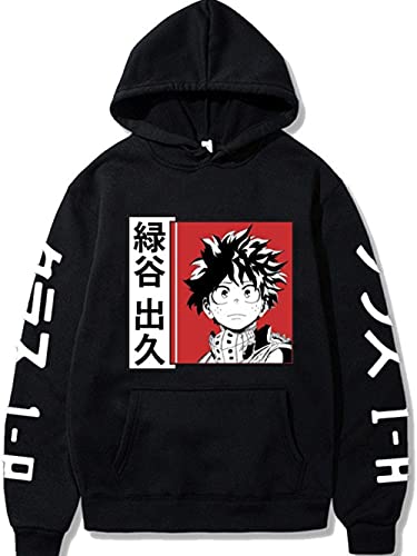 YIMIAO My Hero Academia Anime Serie Pullover Hoodie für Herren Damen Todoroki Shoto Kapuzenpullover Sweatshirt(L) von YIMIAO