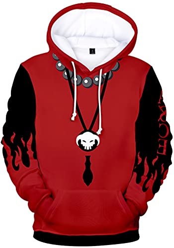 YIMIAO Unisex 3D Drucken One Piece Pullover Manga Anime Outwear Herren Jungen Hoodie Luffy Ace Kapuzenpullover(M) von YIMIAO