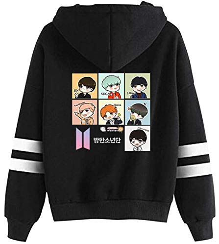 YIMIAO Unisex Musik Fans Hoodie Kapuzenpullover Hip Hop Casual kugelsicher Jugendliga Sweatshirt für Herren Damen(L) von YIMIAO