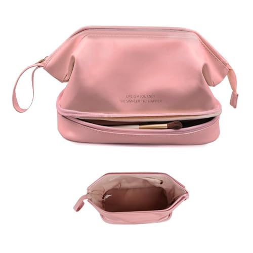 Reisekosmetiktaschen, Make Up Tasche, Kosmetiktasche, Kosmetiktasche Damen, Makeup Bag, Kulturbeutel Damen, Cosmetic Bag, Make Up Organizer Tasche, Geeignet für Reisen (Weiß) von YIMINI