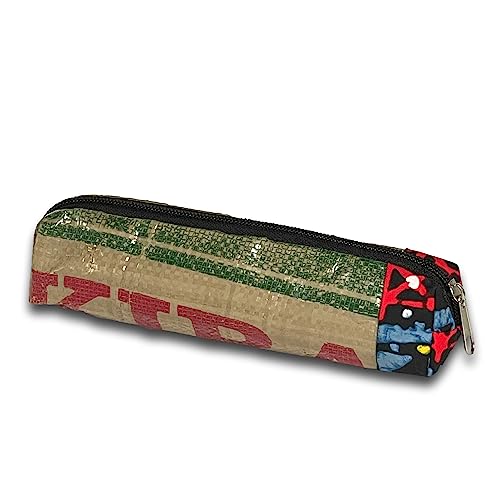 YIMUKA Federmäppchen aus recycelten Zuckersäcken - Robust & Wasserabweisend - Federtasche - Stiftemappe - Kleine Kosmetiktasche (Blau) von YIMUKA