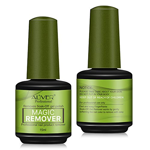 (2-pack) Nagellackentferner, Nail Gel Polish Remover für Quick & Easy Nail Polish Remove - Keine Folie, keine Verpackung, sicher und sanft entfernt, ohne Schäden zu verursachen (15ml per pack) von CCKULOOB