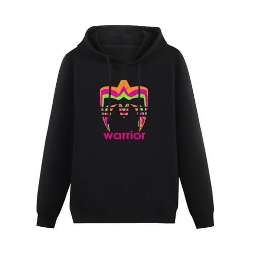YINGBUFAN Mens Hoodie Men's The Ultimate Warrior Hoody Graphic Hoodies Unisex Black M von YINGBUFAN