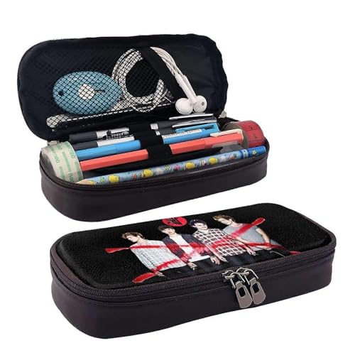 YINGD 5SOS 5 Seconds of Summer Federmäppchen Stiftetasche Leder Make-up Kosmetiktasche Schreibwaren Bleistift Box-SYS595, Schwarz , 21x10.5x5cm, Taschen-Organizer YINGD 5SOS 5 Seconds of Summer Federmäppchen Stiftetasche Leder Make-up Kosmetiktasche Schreibwaren Bleistift Box-SYS595, Schwarz , 21x10.5x5cm, Taschen-Organizer von YINGD