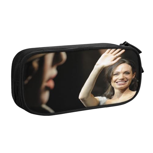 YINGD Angelina Jolie Federmäppchen mit abnehmbarem Gurt – Oxford-Tuch mit mehreren Fächern für Stifte, Werkzeuge, Kosmetik von YINGD