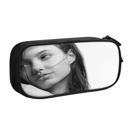 YINGD Angelina Jolie Federmäppchen mit integriertem Spitzer – All-in-One-Aufbewahrung für Bleistifte, Radiergummis, Lineale (Schulgebrauch) von YINGD