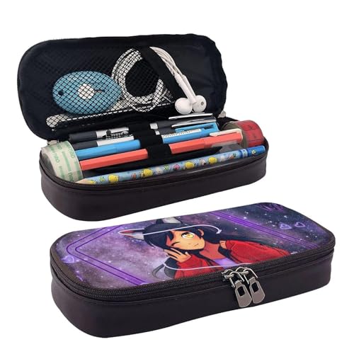 YINGD Aphmau Federmäppchen, niedliches Leder, Braun, Federmäppchen, Organizer, für Kinder, Teenager, Erwachsene, für Schule, Bürobedarf YINGD Aphmau Federmäppchen, niedliches Leder, Braun, Federmäppchen, Organizer, für Kinder, Teenager, Erwachsene, für Schule, Bürobedarf von YINGD
