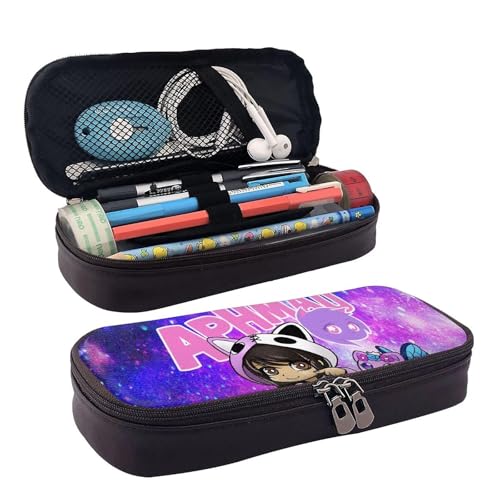 YINGD Aphmau Leder-Federmäppchen, braunes Federmäppchen, Organizer, für Kinder, Teenager, Erwachsene, für Schule, Bürobedarf, mehrfarbig, Europäischer und amerikanischer Stil, Retro, modern YINGD Aphmau Leder-Federmäppchen, braunes Federmäppchen, Organizer, für Kinder, Teenager, Erwachsene, für Schule, Bürobedarf, mehrfarbig, Europäischer und amerikanischer Stil, Retro, modern von YINGD
