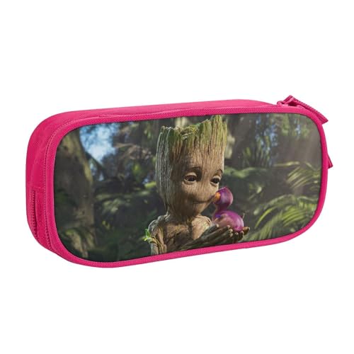 YINGD Banban Garten-Bleistifttasche Fach Bleistifttasche Grundschule Schüler Quadratisch Bleistift Schreibwaren Tasche, Schwarz , 21x10.5x5cm, Taschen-Organizer von YINGD