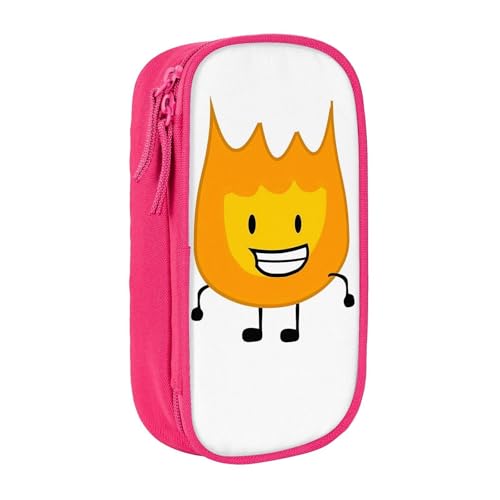 YINGD Battle for Dream Island Bfdi Federmäppchen, Mehrzweck-Federmäppchen, großes Fassungsvermögen, langlebig, Schreibwaren-Tasche, Organizer, Schule, Bürobedarf, Schwarz , 21x10.5x5cm von YINGD