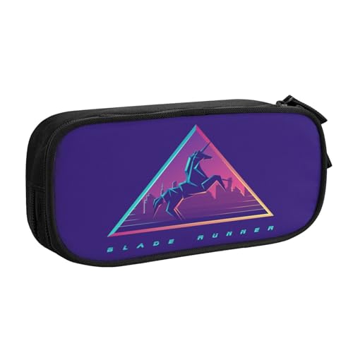 YINGD Blade Runner Black Lotus Federmäppchen mit verstärkten Kanten - Reißfestes Oxford-Tuch für schwere Aufbewahrungsbedürfnisse, mehrfarbig, Europäischer und amerikanischer Stil, Retro, modern von YINGD