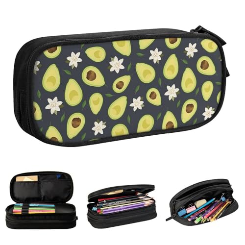 YINGD Bob's Burgers Federmäppchen mit großem Fassungsvermögen, ästhetisches Stiftetui, Schulbedarf, Organizer, mehrere Fächer, Schwarz , 21x10.5x5cm, Taschen-Organizer von YINGD