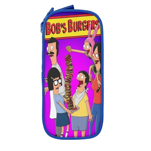 YINGD Bob's Burgers Federmäppchen mit großem Fassungsvermögen, ästhetisches Stiftetui, Schulbedarf, Organizer, mehrere Fächer, mehrfarbig, Europäischer und amerikanischer Stil, Retro, modern von YINGD