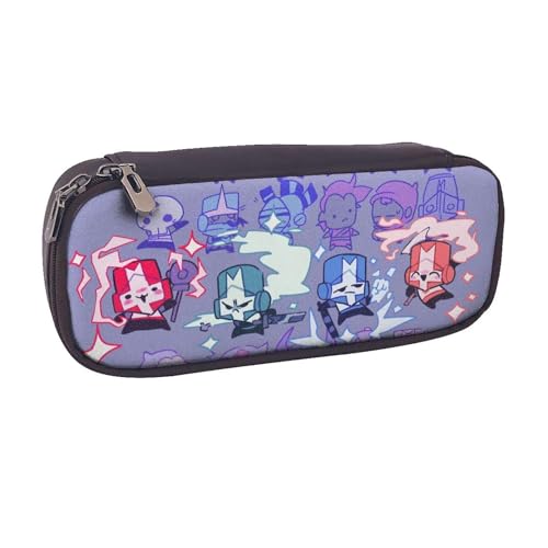 YINGD Castle Crashers Federmäppchen, braunes Leder, Stiftetasche, Schüler-Schreibwaren-Beutel, Organizer, für Schule, Bürobedarf für Kinder, Teenager, Erwachsene YINGD Castle Crashers Federmäppchen, braunes Leder, Stiftetasche, Schüler-Schreibwaren-Beutel, Organizer, für Schule, Bürobedarf für Kinder, Teenager, Erwachsene von YINGD
