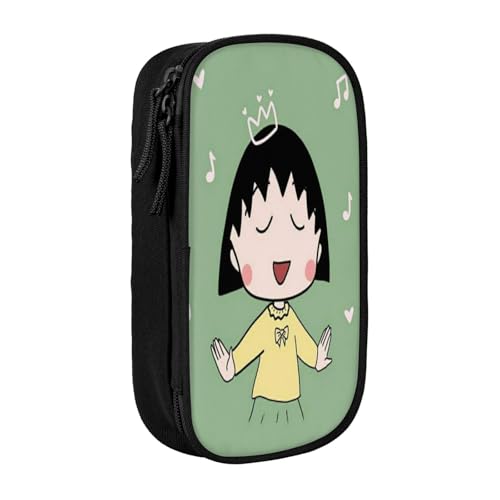 YINGD Chibi Maruko-chan Federmäppchen für Musikliebhaber, Oxford-Tuch-Tasche für Gitarrenplektren, Noten, Stifte (Geschenkidee) von YINGD