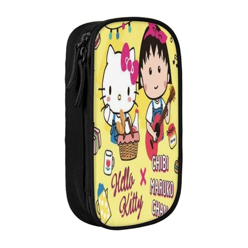 YINGD Chibi Maruko-chan Federmäppchen mit RFID-blockierender Tasche, sicherer Oxford-Tuch-Organizer für Karten, Stifte, Bargeld, mehrfarbig, Europäischer und amerikanischer Stil, Retro, modern YINGD Chibi Maruko-chan Federmäppchen mit RFID-blockierender Tasche, sicherer Oxford-Tuch-Organizer für Karten, Stifte, Bargeld, mehrfarbig, Europäischer und amerikanischer Stil, Retro, modern von YINGD