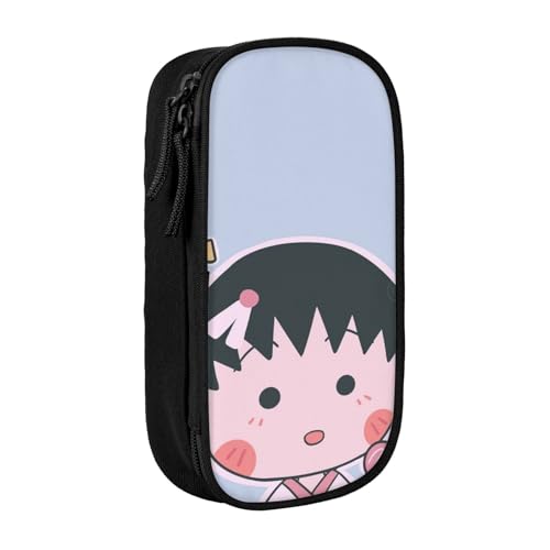 YINGD Chibi Maruko-chan Federmäppchen mit abnehmbarem Riemen, Oxford-Tuch, Multi-Pocket-Tasche für Stifte, Werkzeuge, Kosmetik von YINGD