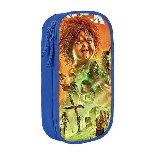 YINGD Churky Federmäppchen, niedlicher Stifthalter, für Studenten, Schule, Geschenke, Federmäppchen, blau, 21x10.5x5cm, Taschen-Organizer von YINGD