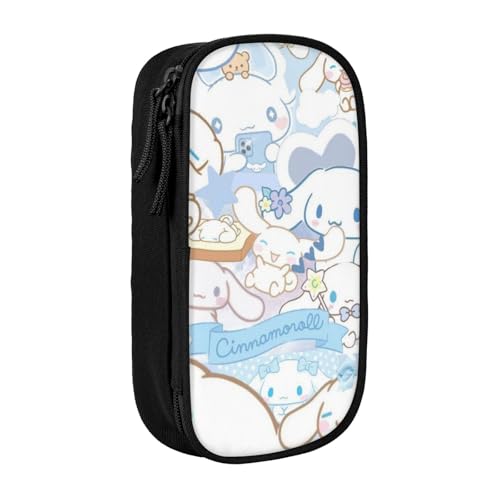 YINGD Cinnamoroll Federmäppchen für Studenten, mehrlagiges Reißverschluss-Design, passend für Notizbücher, Stifte, Taschenrechner von YINGD
