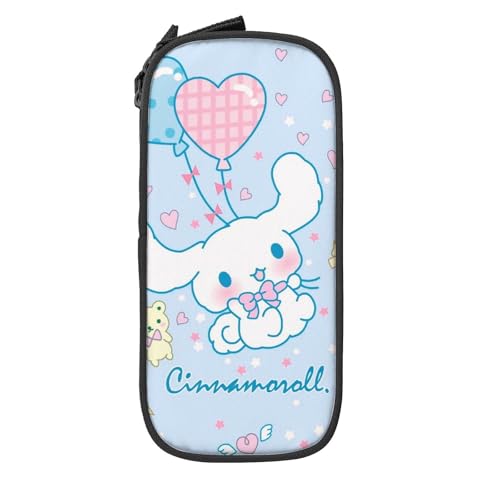 YINGD Cinnamoroll Großes Federmäppchen, strapazierfähiges Federmäppchen mit großem Fassungsvermögen, minimalistische tragbare Schreibwarentasche, ästhetischer Reißverschluss, Federmäppchen für Schule YINGD Cinnamoroll Großes Federmäppchen, strapazierfähiges Federmäppchen mit großem Fassungsvermögen, minimalistische tragbare Schreibwarentasche, ästhetischer Reißverschluss, Federmäppchen für Schule von YINGD