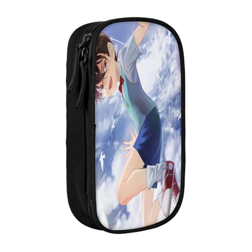 YINGD Conan Edogawa Federmäppchen mit RFID-blockierender Tasche – sicherer Oxford-Tuch-Organizer für Karten, Stifte, Bargeld, mehrfarbig, Europäischer und amerikanischer Stil, Retro, modern von YINGD