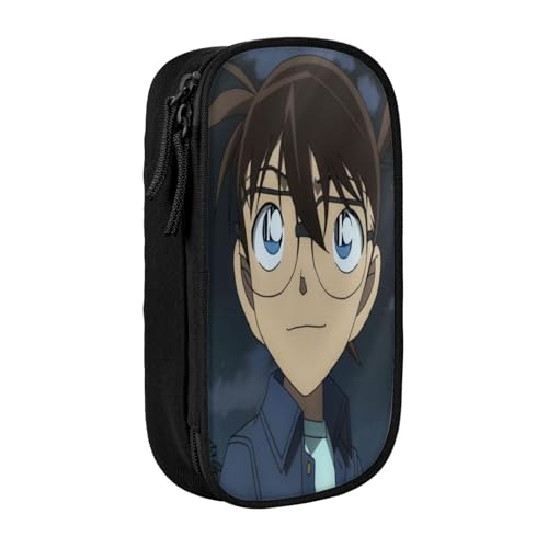 YINGD Conan Edogawa Federmäppchen mit integriertem Spitzer – All-in-One-Aufbewahrung für Bleistifte, Radiergummis, Lineale (Schulgebrauch) von YINGD